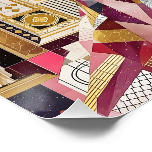 Fantasy Cute Lady Art Deco Perfect Poster (Hoek)