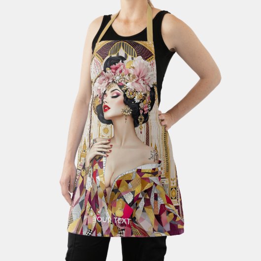 Fantasy Cute Lady Art Deco Schort (Insitu)