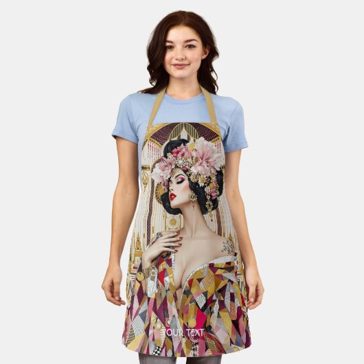 Fantasy Cute Lady Art Deco Schort (Gedragen)