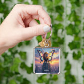 Fantasy Cute Leeuw Vlindervleugels Sleutelhanger (Hand)
