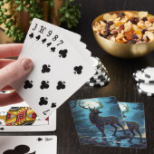 Fantasy Cute Maan Hert Nacht Pokerkaarten (Insitu)