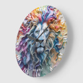 Fantasy Cute Melting Wax Lion Grote Klok (Hoek)