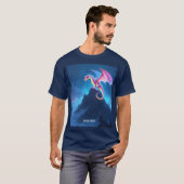 Fantasy Cute Mist Omhulde Draak T-shirt (Voorkant volledig)