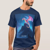 Fantasy Cute Mist Omhulde Draak T-shirt (Voorkant)