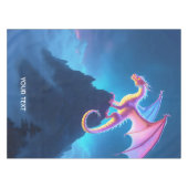 Fantasy Cute Mist Omhulde Draak Tafelkleed (Voorkant (Horizontaal))