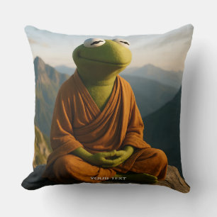 Fantasy Cute Monk Frog Mountains Kussen