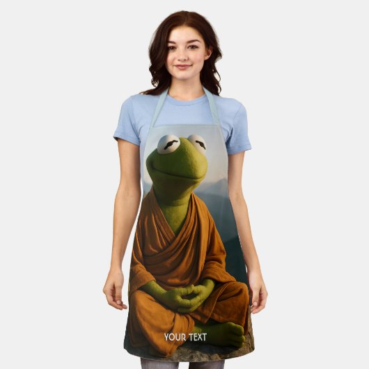 Fantasy Cute Monk Frog Mountains Schort (Gedragen)