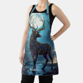 Fantasy Cute Moon Deer Night Schort (Insitu)