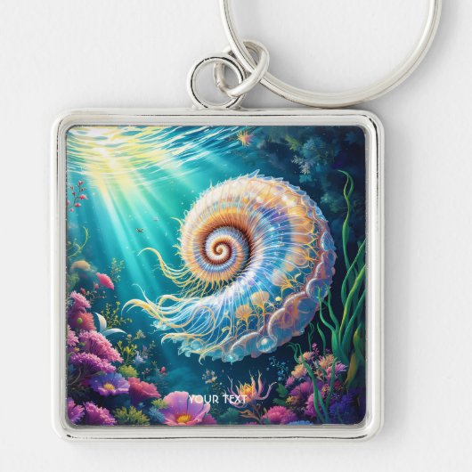 Fantasy Cute Natuur Onderwaterwereld Sleutelhanger (Voorkant)