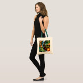 Fantasy Cute Orange Green Girl  Tote Bag (Voorkant (model))