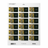 Fantasy Cute Otter Art Deco Etiket (Full Sheet)