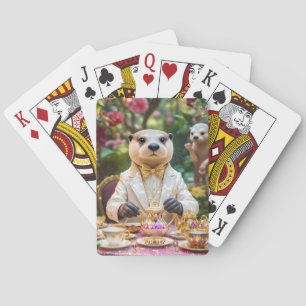 Fantasy Cute Otter Theepartij Pokerkaarten