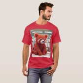 Fantasy Cute Paper Clip Bear T-shirt (Voorkant volledig)