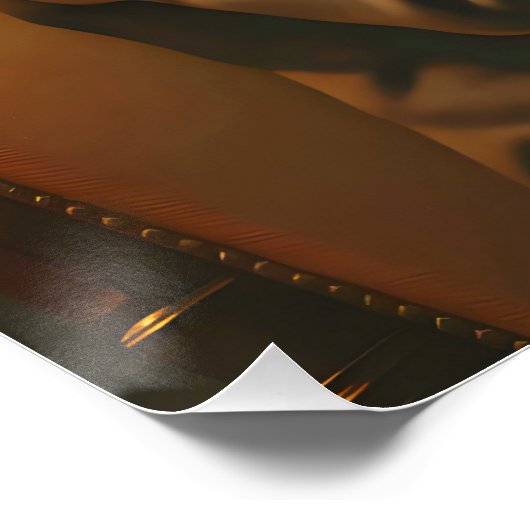 Fantasy Cute Piano Racoon Playing Perfect Poster (Hoek)