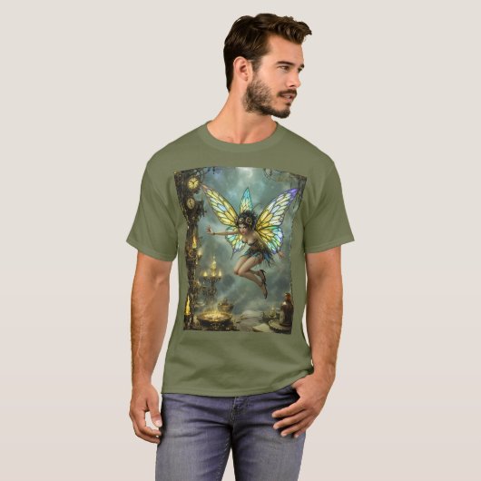 Fantasy Cute Pixie Butterfly Wings T-shirt (Voorkant volledig)