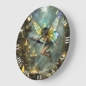 Fantasy Cute Pixie Vlindervleugels Grote Klok (Hoek)
