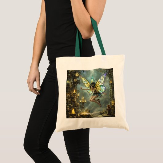Fantasy Cute Pixie Vlindervleugels Tote Bag (Voorkant (product))