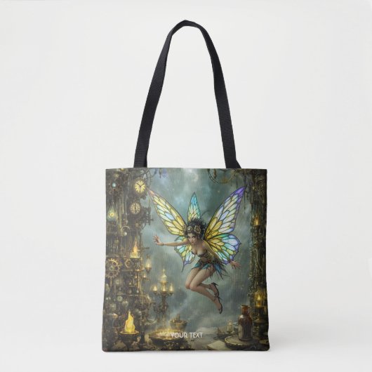 Fantasy Cute Pixie Vlindervleugels Tote Bag (Voorkant)