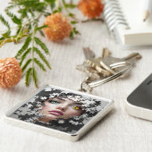 Fantasy Cute Puzzle Girl Face Sleutelhanger (Zijkant)