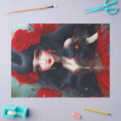 Fantasy Cute Red Fairy Princess Decoupage Tissuepapier (Craft)