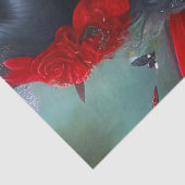 Fantasy Cute Red Fairy Princess Decoupage Tissuepapier (Detail)