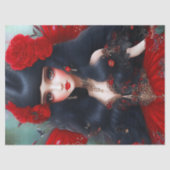 Fantasy Cute Red Fairy Princess Decoupage Tissuepapier (Voorkant)