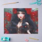 Fantasy Cute Red Fairy Princess Decoupage Tissuepapier (Craft)