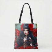 Fantasy Cute Red Fairy Princess Tote Bag (Voorkant)