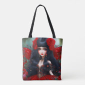 Fantasy Cute Red Fairy Princess Tote Bag (Achterkant)