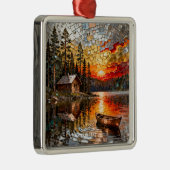 Fantasy Cute Reliëf Metaal Landschap Metalen Ornament (Rechts)