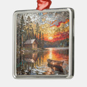 Fantasy Cute Reliëf Metaal Landschap Metalen Ornament (Links)