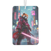 Fantasy Cute Samurai Rode Panda Luchtverfrisser (Achterkant)