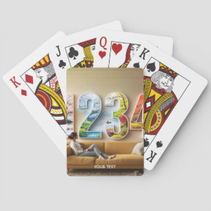 Fantasy Cute Seizoen Vier Nummers Pokerkaarten