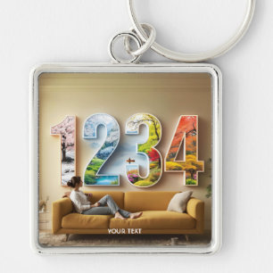Fantasy Cute Seizoen Vier Nummers Sleutelhanger