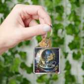 Fantasy Cute Sierlijke Bekerstad Sleutelhanger (Hand)