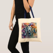 Fantasy Cute Smeltende Was Leeuw Tote Bag (Voorkant (product))