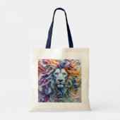 Fantasy Cute Smeltende Was Leeuw Tote Bag (Achterkant)