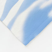 Fantasy Cute Snow Baby Leopard Fleece Deken (Hoek)