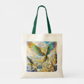 Fantasy Cute Steampunk Griffin Stad Tote Bag (Achterkant)
