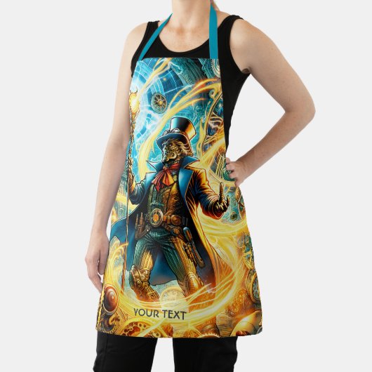 Fantasy Cute Steampunk Time Wizard Schort (Insitu)