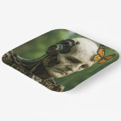 Fantasy Cute Surrealism Butterfly Face Papieren Bordje (Gebogen)