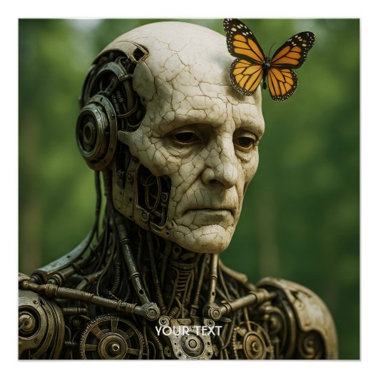 Fantasy Cute Surrealism Butterfly Face Perfect Poster (Voorkant)