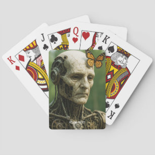 Fantasy Cute Surrealisme Vlinder Gezicht Pokerkaarten