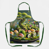 Fantasy Cute Sushi Japans Landschap Schort (Voorkant)
