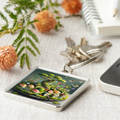 Fantasy Cute Sushi Japans Landschap Sleutelhanger (Zijkant)