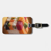 Fantasy Cute Sushi Kleine Kubus Bagagelabel (Voorkant horizontaal)