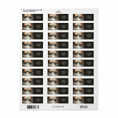 Fantasy Cute Twee Zwarte Kraanvogels Etiket (Full Sheet)