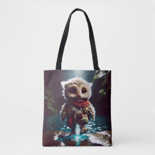 Fantasy Cute Uil Avonturier Water Tote Bag
