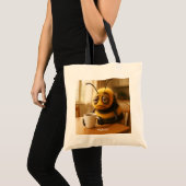 Fantasy Cute Very Tired Bee Tote Bag (Voorkant (product))