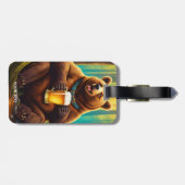 Fantasy Cute Vivid Beer Beer Bos Bagagelabel (Achterkant horizontaal)